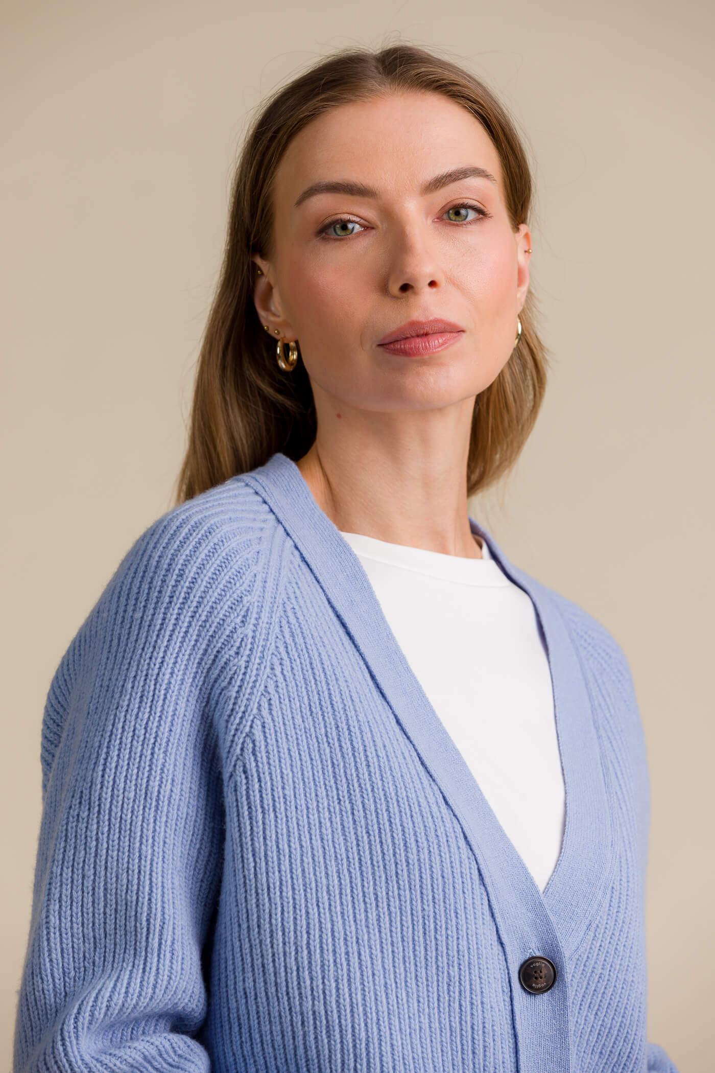 cleo neuletakki vaaleansininen lahi