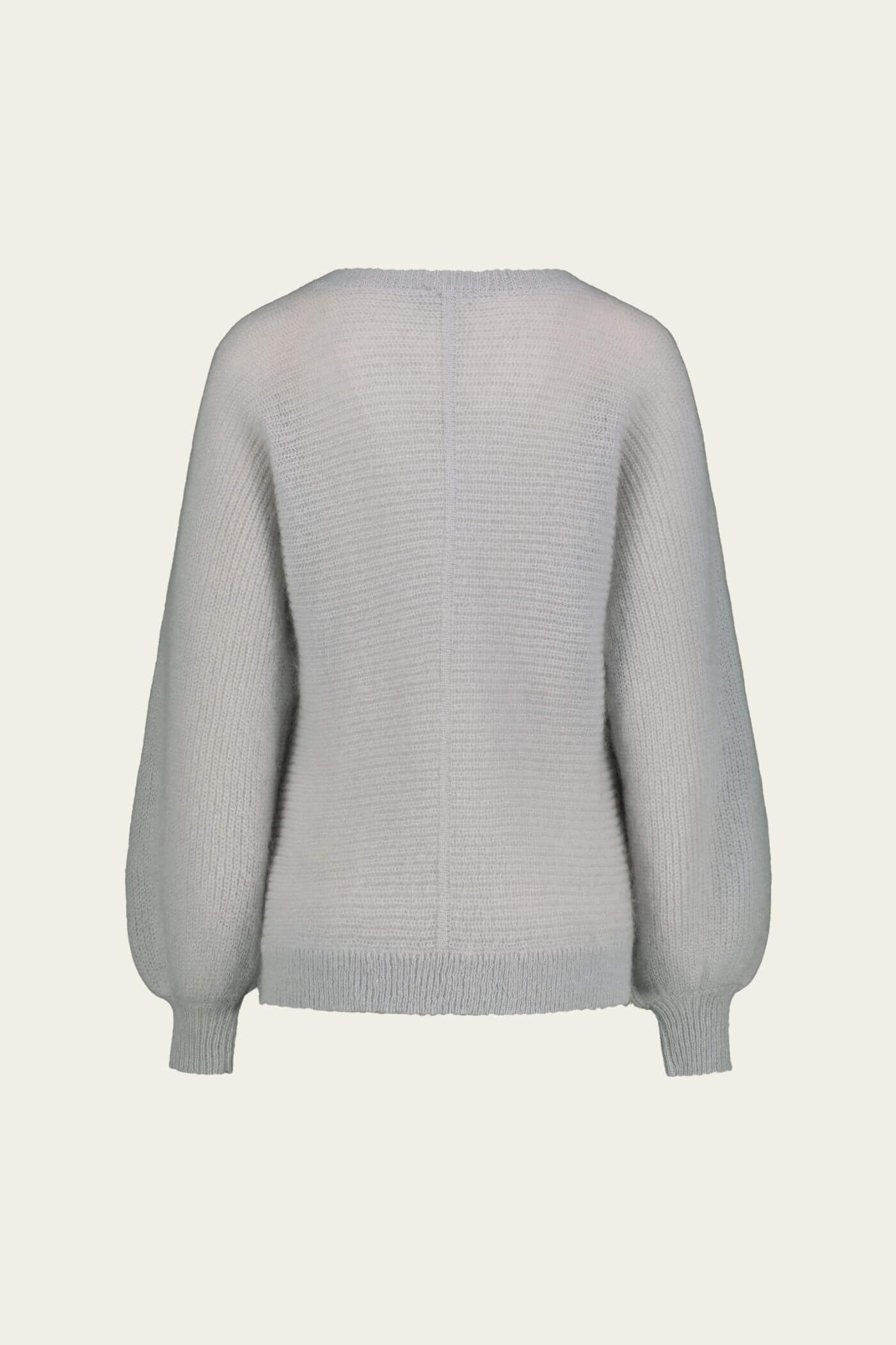 livia mohairneule vaalean harmaa taka