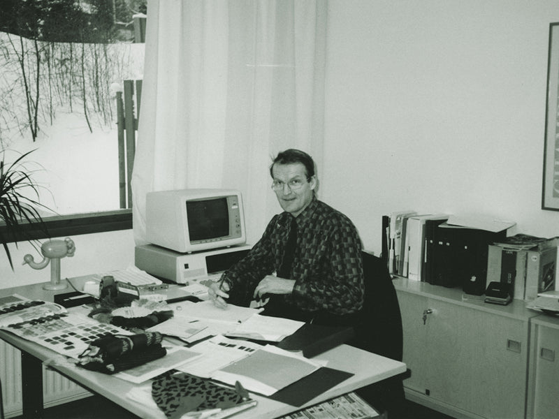 Pertti Virtanen Lammin toimistossa
