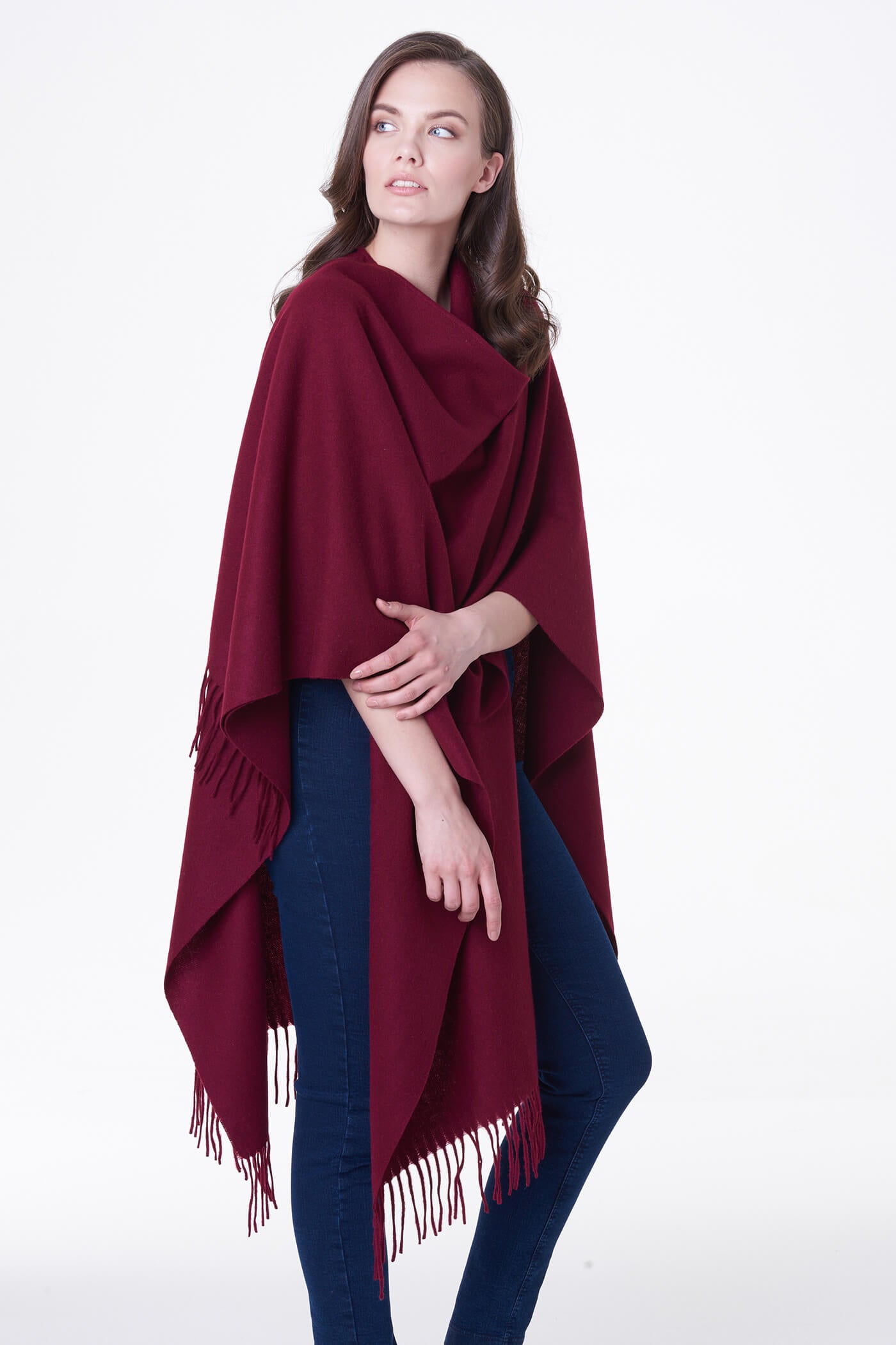 Wool poncho