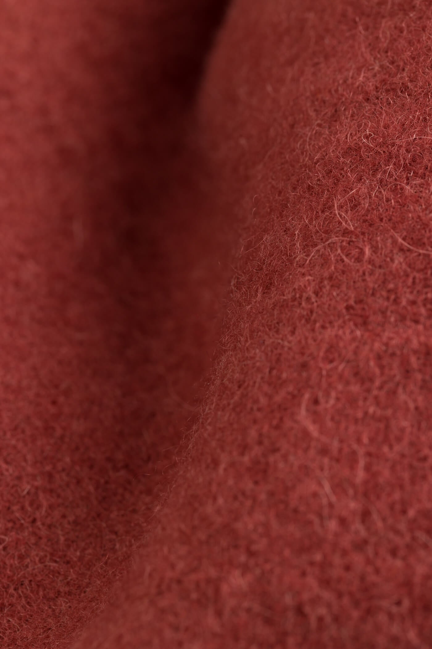 CIARA Hapsullinen villaponcho marsala materiaalikuva