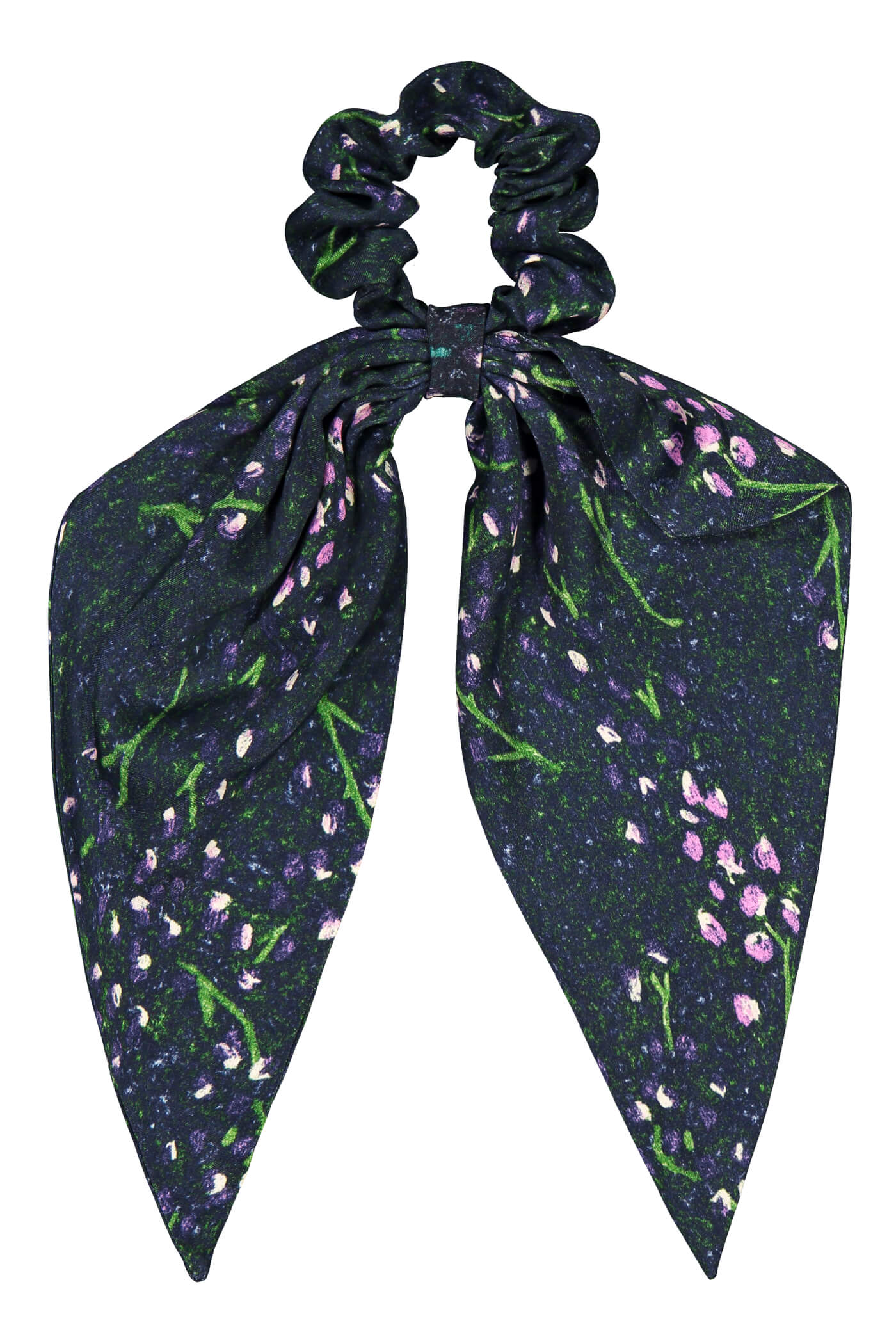 Ema scrunchie sininen Helene-kuosi