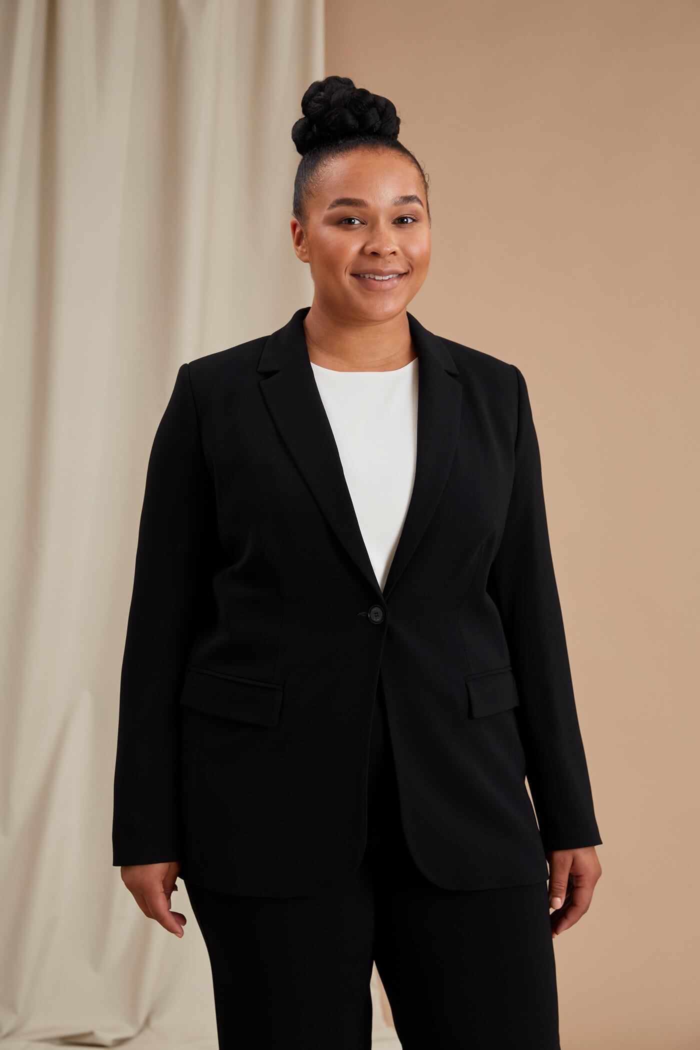 KENZIE Klassinen bleiseri musta koko 44