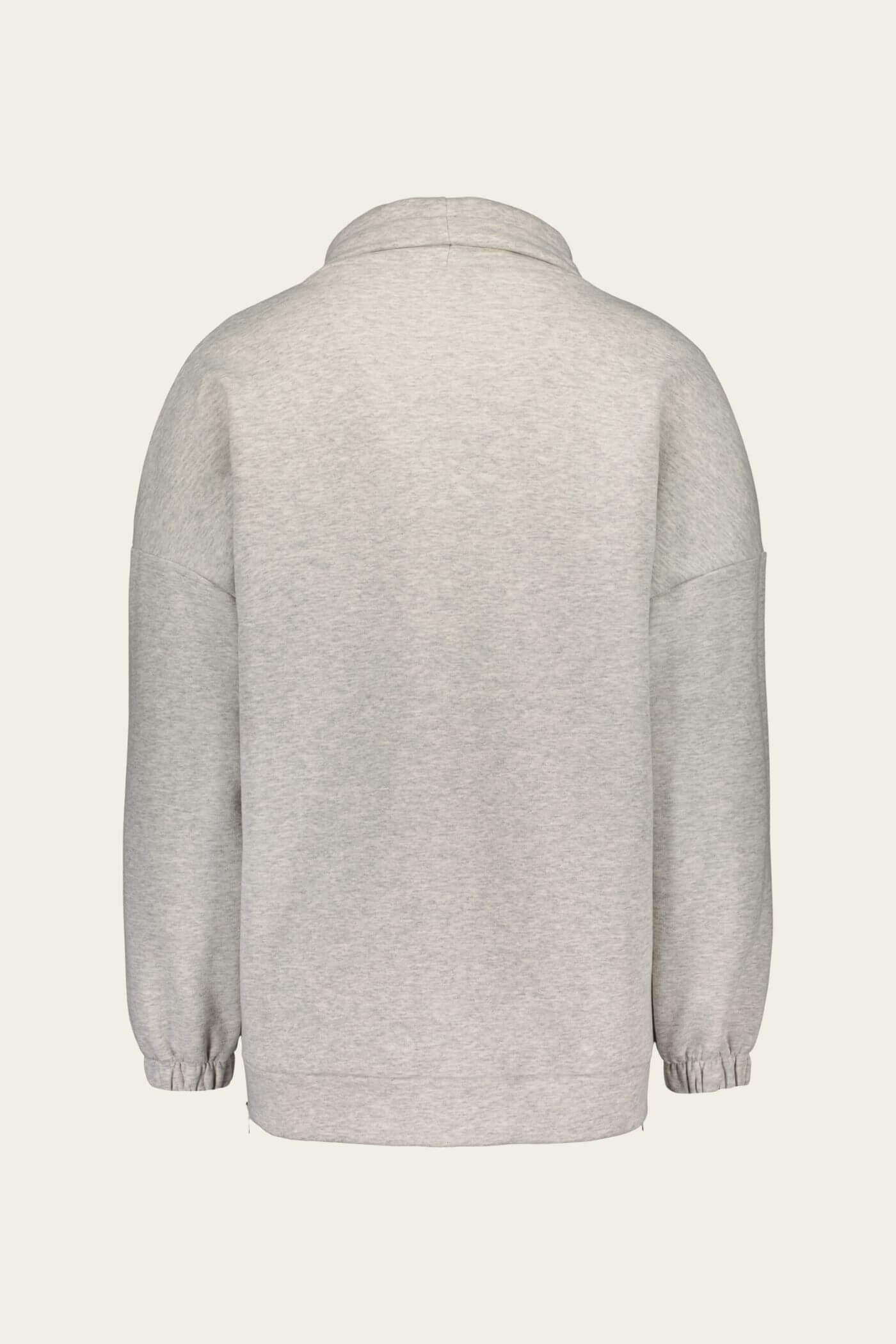 devina collegepaita vaaleanharmaa melange takakuva