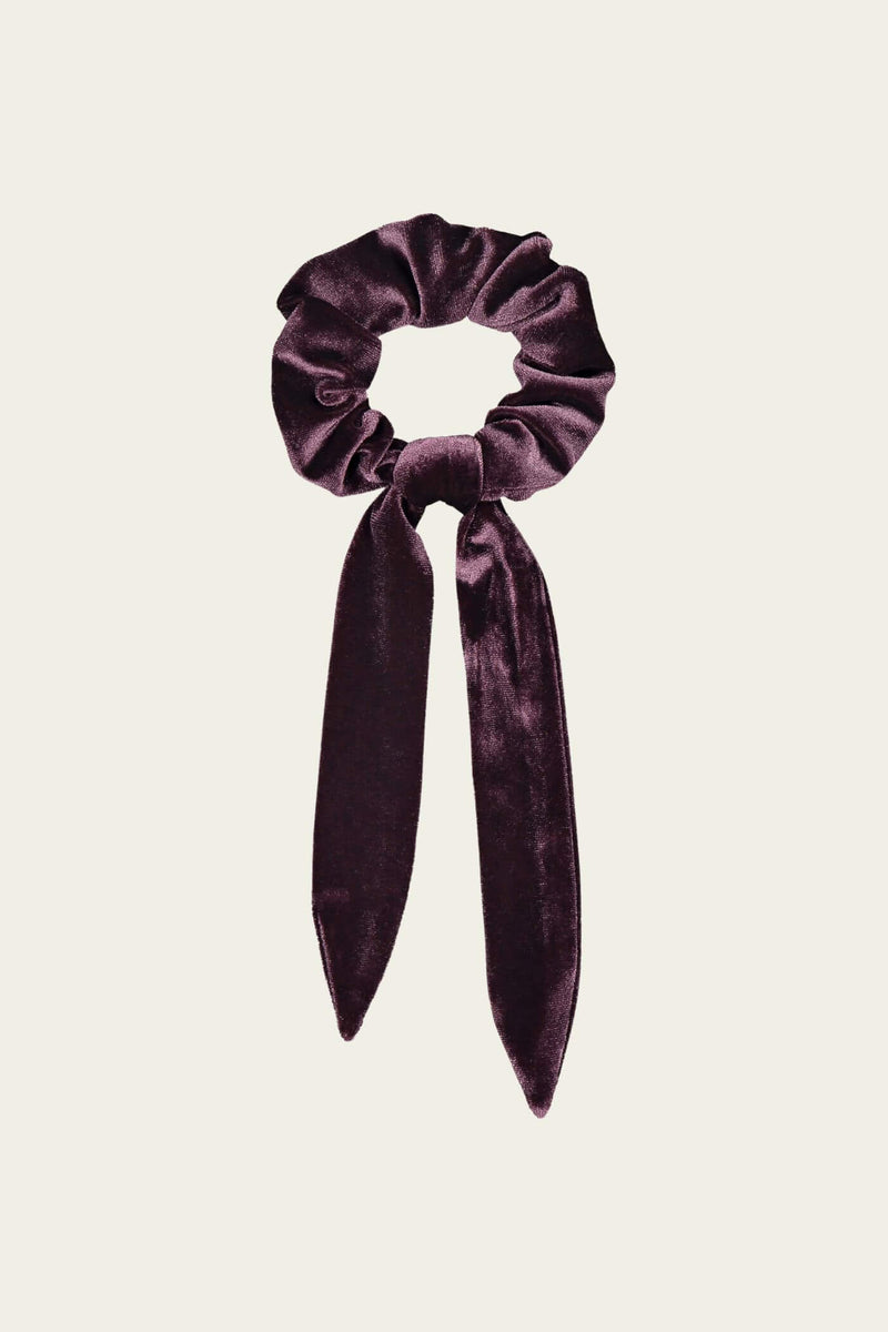 Emi samettinen scrunchie burgundi etukuva