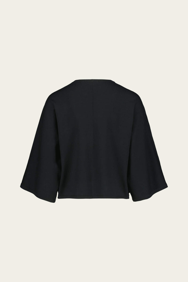 florence kimono neuletakki musta taka