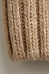 koiran neule palmikko beige materiaali