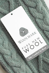 koiran neule palmikko vihrea woolmark