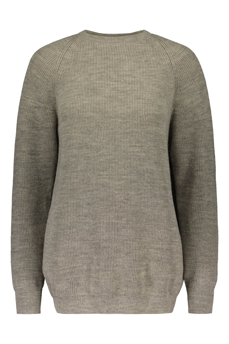 max unisex neule vaaleanharmaa melange etu