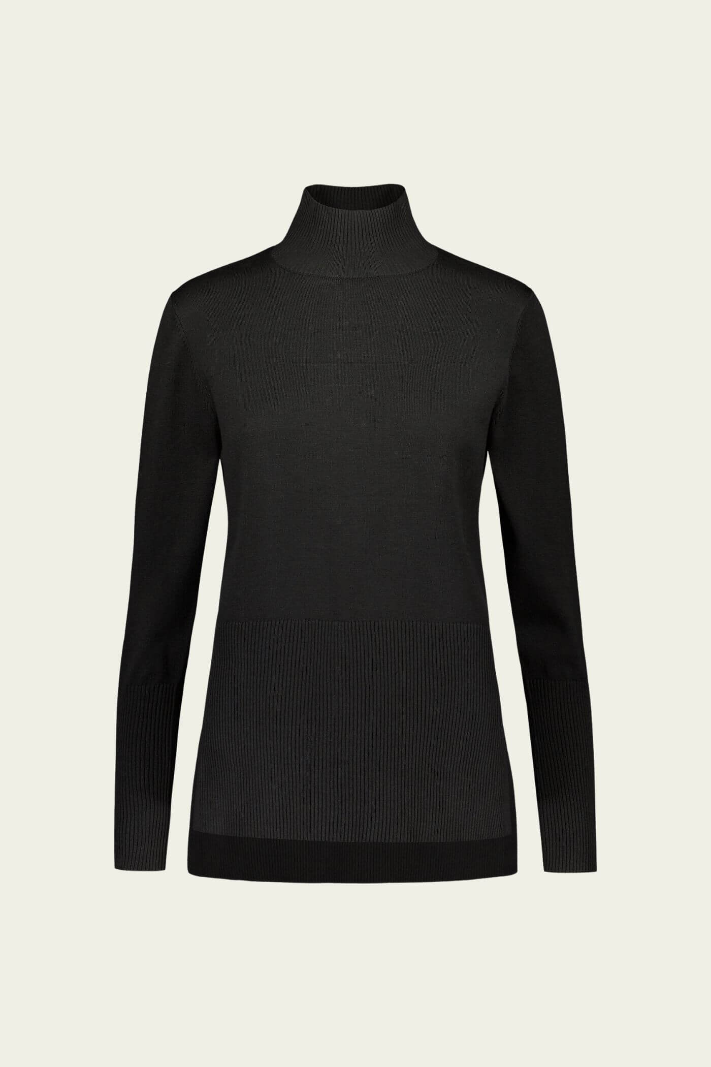 MAXINE Napillinen pooloneule musta etukuva