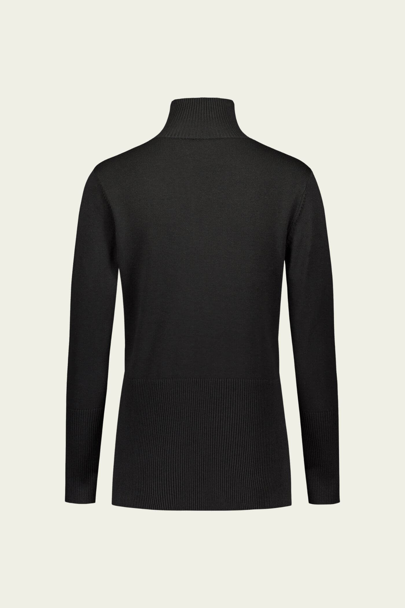 MAXINE Napillinen pooloneule musta takakuva