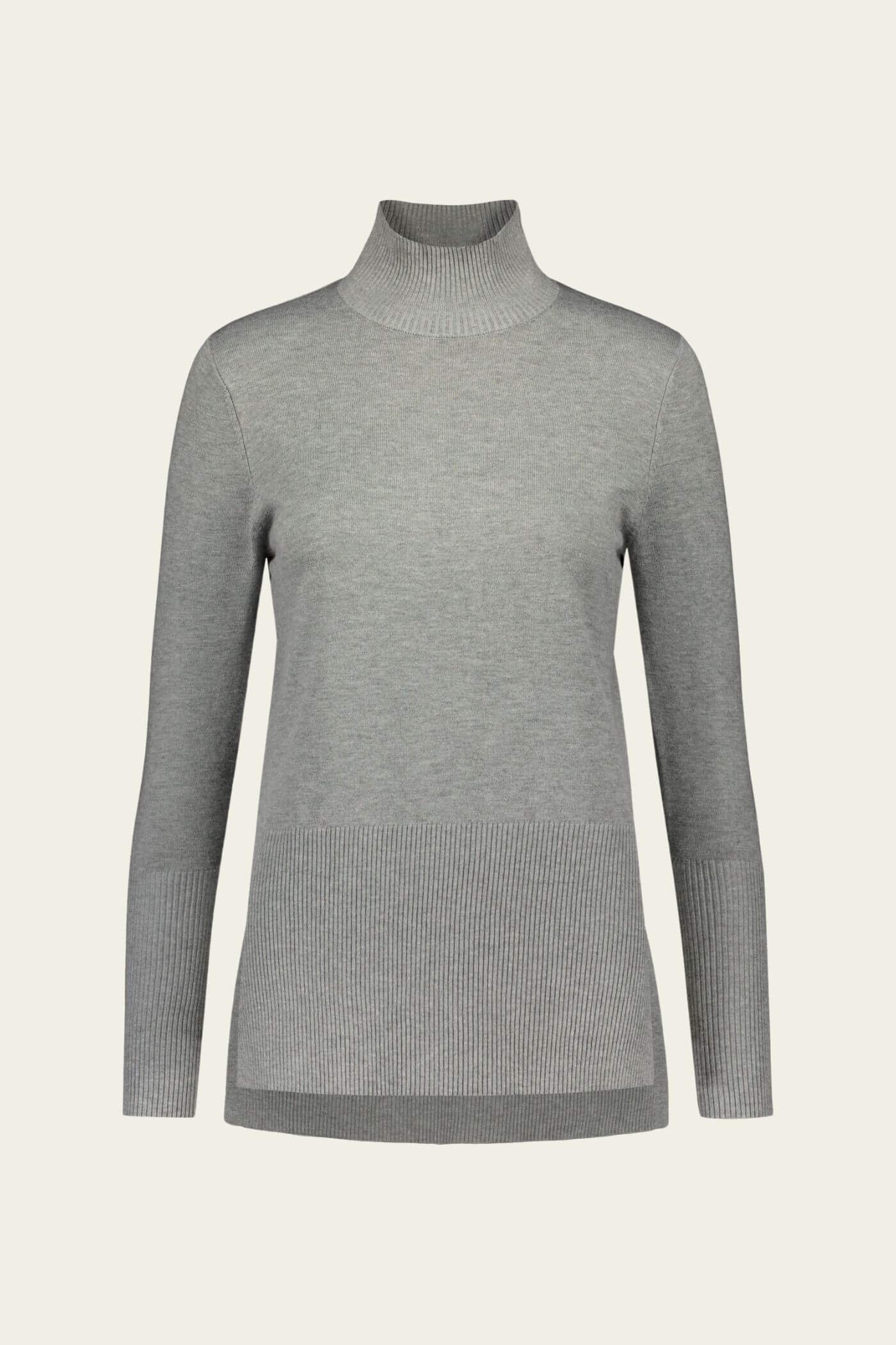 MAXINE pooloneule vaaleanharmaa melange etu