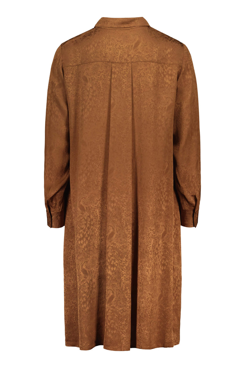ASTRID Jacquard-paitamekko konjakki-jacquard taka