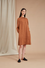 ASTRID Jacquard-paitamekko konjakki jacquard