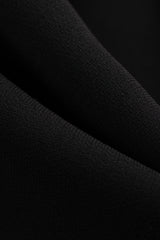 KIMBER Leveälahkeiset housut musta materiaalikuva
