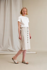 SELENA Napillinen hame beige